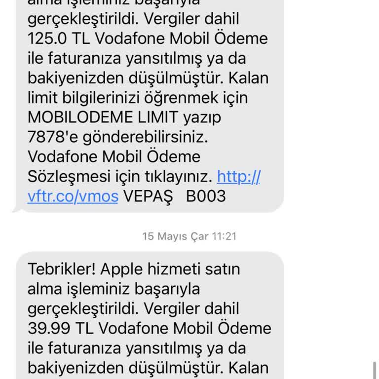 Vodafone Pay Fatura Artışı Ve İzinsiz Ödemeler Hakkında Acil Yardım Talebi