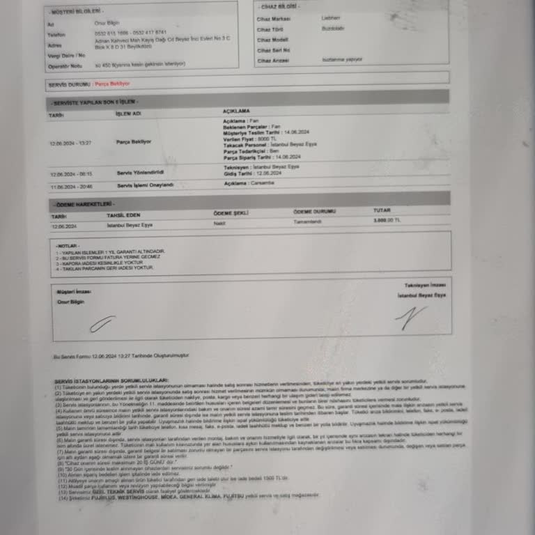 Liebherr Buzdolabı Servis Müşteri Mağduriyeti