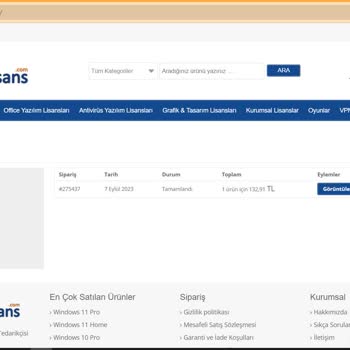 Sağlam Lisans Windows 10 Pro Anahtarı Sorunu