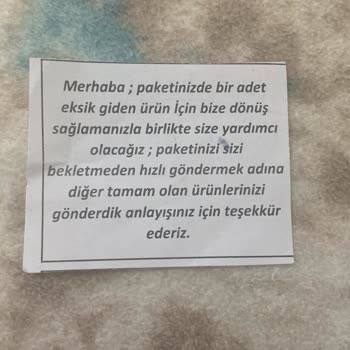Hepsi Moda Pişmanlığım Oldu Eksik Ürün Gönderdiler