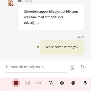 Royalbet Üyeliği İptal Etmiyor Canlı Destek Yüzüme Kapatıyor