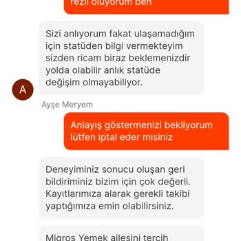 Migros Yemek Müşteri Hizmetlerinin Uygunsuz Davranışları