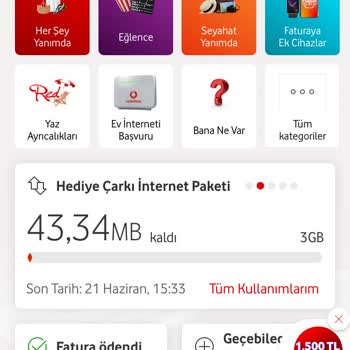 Vodafone Fatura Kabartması Yapıyor