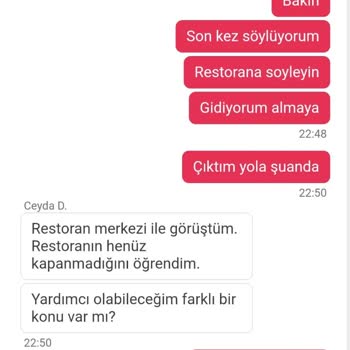 Yemek Sepeti Yemek 3 Saat Getiremedi Ve Müşteri Temsilcisi Çok Kötüydü