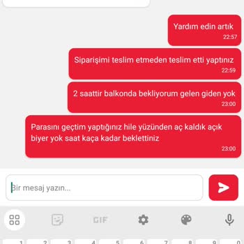 Tıkla Gelsin Parayı Çekip Sipariş Teslim Etmiyor.