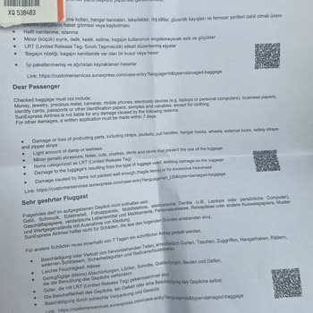 Sunexpress Xq9270 Numaralı Uçuşunda Samsonite Marka Bavulumu Kırdılar