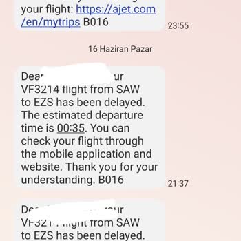 AJet (Anadolu Jet) Sürekli Rötar Yapan Uçuşlar Ve Müşteri Memnuniyetsizliği