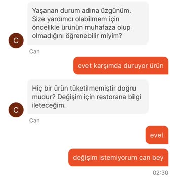 Migros Yemekte Yaşadığım Sorun Ve Para İademin Yapılmaması
