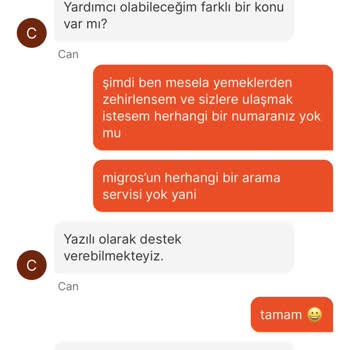 Migros Yemekte Yaşadığım Sorun Ve Para İademin Yapılmaması