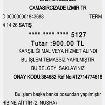 Çamaşırcızade Hatay İzmir Hakkında Şikayetçiyim Param Çöpe Gitti