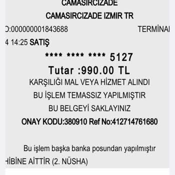 Çamaşırcızade Hatay İzmir Hakkında Şikayetçiyim Param Çöpe Gitti