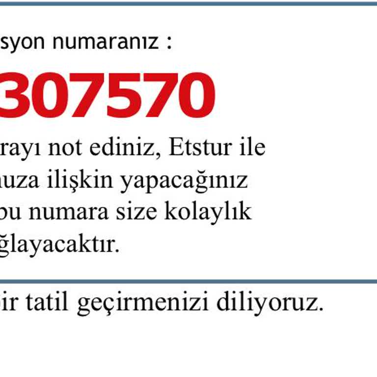 Etstur Yanlış Rezervasyon Yapan Çağrı Merkezi