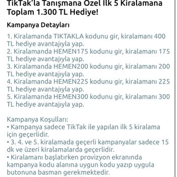 Tiktak Yanıltıcı Ve Eksik Kampanya İçeriği