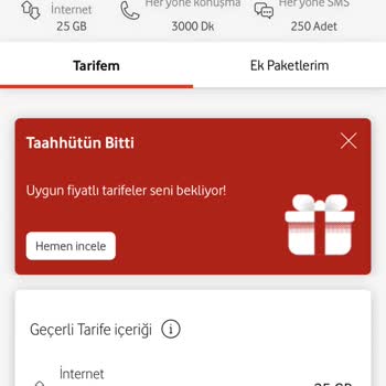 Vodafone Fahiş Fiyat Artışı
