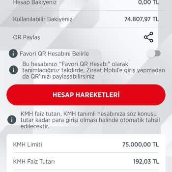 Ziraat Bankası Kredili Mevduat Hesabı