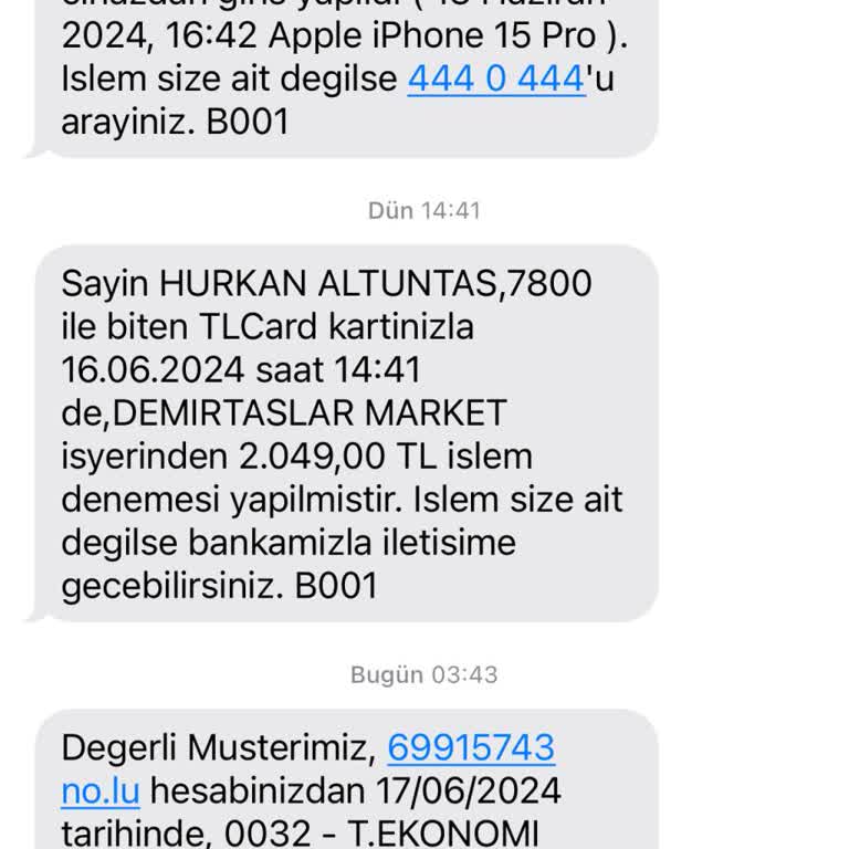 TEB İzinsiz Para Transferi