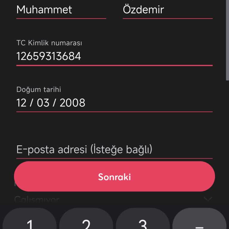 İninal Kart T. C. Kimlik Numaram Kayıtlı Gözüküyor Ama Kayıt Olamıyorum
