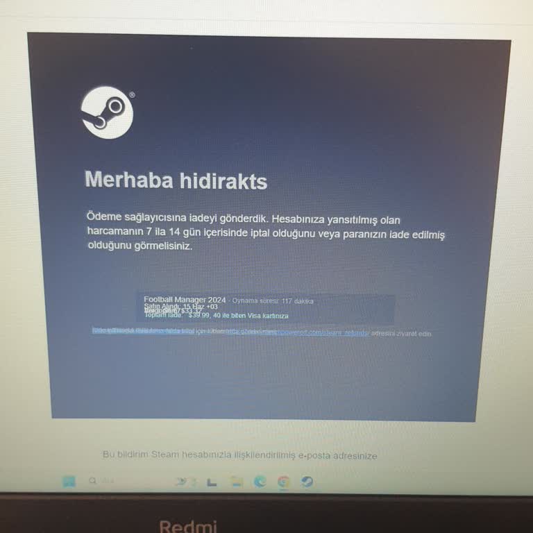 Steam Para İadesi Süresi