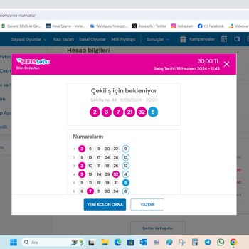 Şans Topu İkramiye Tutarının Hesaba Geçmemesi