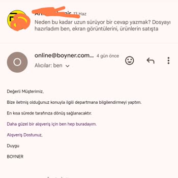 Boyner Canı İsterse Ürün Gönderir Canı İsterse İptal Eder