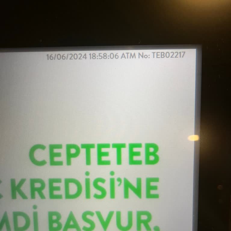 TEB ATM İşleminde Eksik Para Yatırma Sorunu