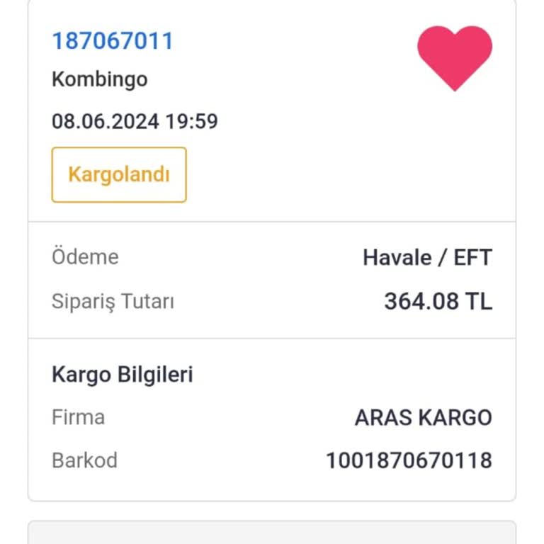 Kombingo.com Gece Yapılan Alışverişte Teslimat Sorunu