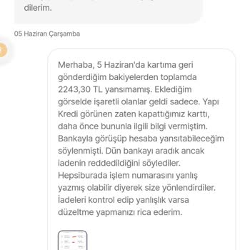 Hepsipay İadeleri Karta Yansımıyor