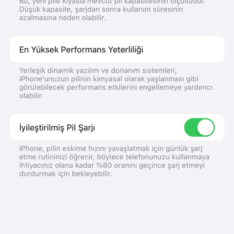 Teknosa İPhone 13 Pil Sağlığı