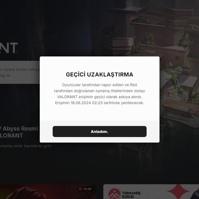 Valorant Sebepsiz Ban Yeme