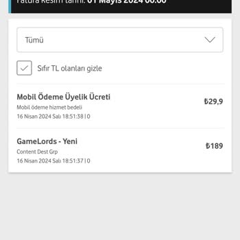 Vodafone Mobil Ödeme İle Habersiz Üyelik