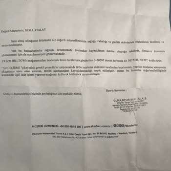Skechers Sattığı Kusurlu Ürünün Arkasında Durmuyor