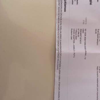 KVK Omix X500 İade Talebi
