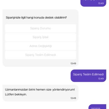 Getir Gece Siparişinde Yaşanan Gecikme Ve İletişim Sorunu