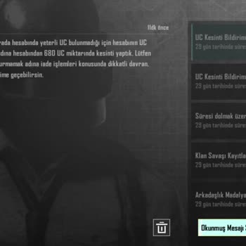 PUBG (Pubgmobile.com) Uc Banım Ne Zaman Kalkar