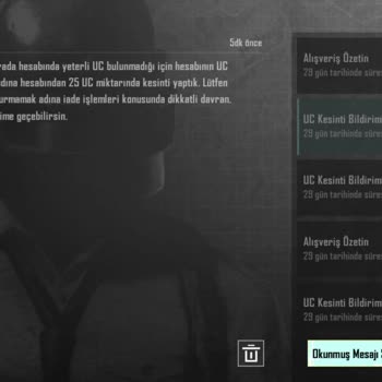 PUBG (Pubgmobile.com) Uc Banım Ne Zaman Kalkar