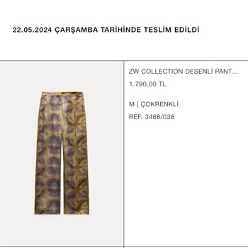 Zara Da 1,5 Günlük Pantolon
