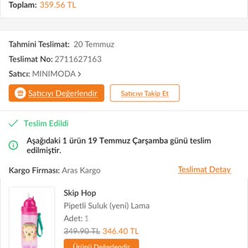 Skip Hop Suluk Askı Aparatı Kırıldı