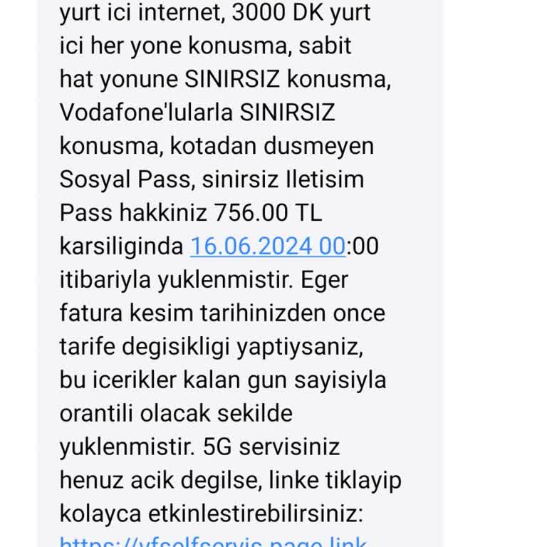 Vodafone Geçmeyin Usulsüz Fazla Fatura Ödemeyin