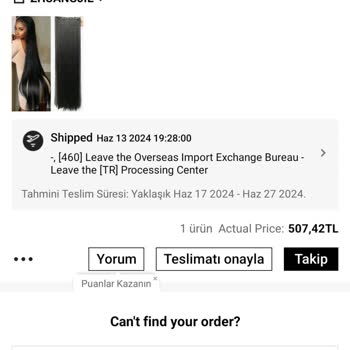 Shein Kargom Ulaşmadı Bana