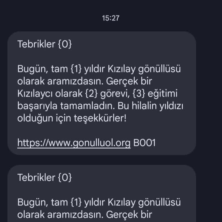Türk Kızılay Her Gün Aynı Mesajı Defalarca Gönderiyor
