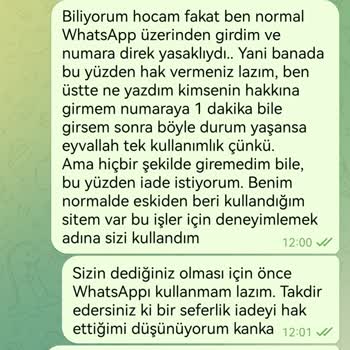 Onaytr.com Sanal Numara Servisi Paramı İade Etmedi
