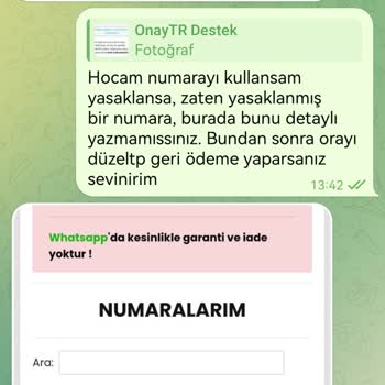 Onaytr.com Sanal Numara Servisi Paramı İade Etmedi