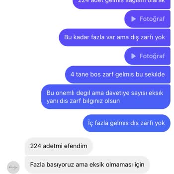 Davetiye Hanem Davetiye. Hanem Memnuniyetsizlik