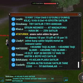 Metin2.gameforge.com Oyun İçinde Hakaret Ve Küfürlü Davranış