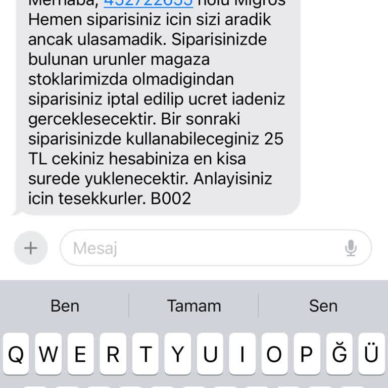 Migros Hemen Ve Asla Stok Bulunamaması