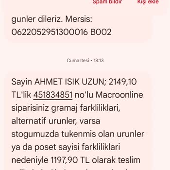 Macro Center Online Market Kart Dan Fazla Para Çekimi.