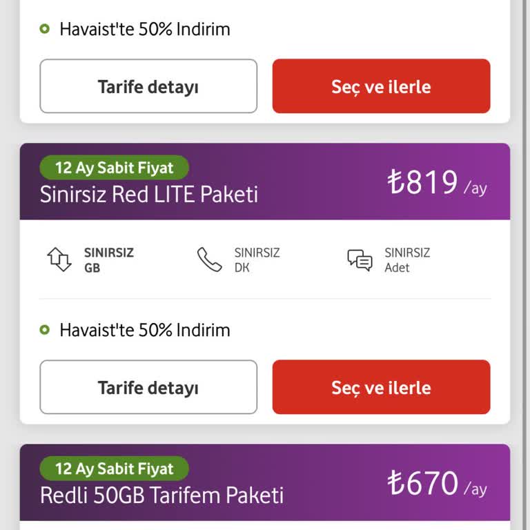 Vodafone Zorunlu Yüksek Fiyatlı Tarife Geçişi