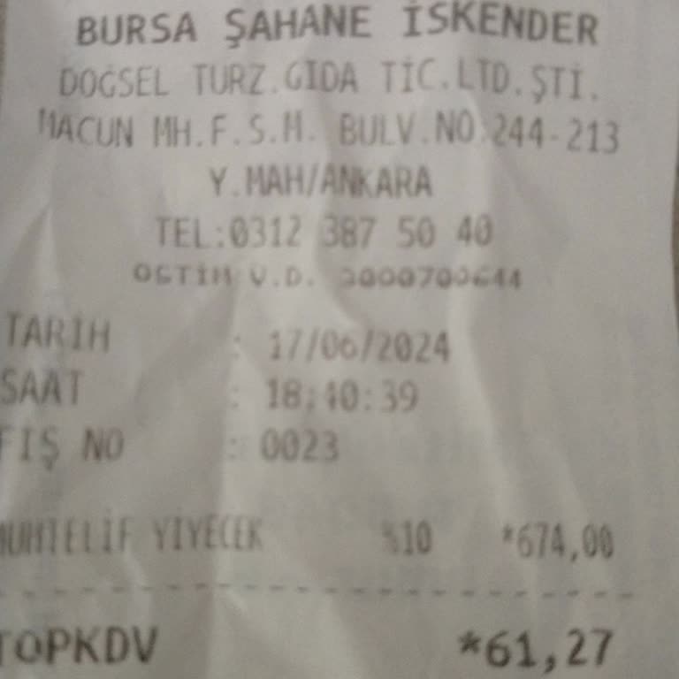 Tek Kelime İle Rezil Acity Bursa Şahane İskender