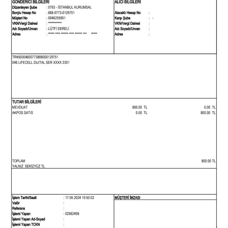 Akbank Rızam Dışı Online 800 TL Para Çekimi.