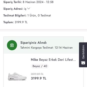 Boyner Kargo Tarihi Geçmesine Rağmen Ürünümü Göndermiyor.